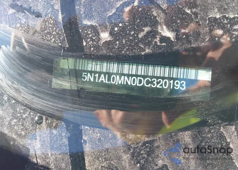 2013 Infiniti Jx35 z USA, uszkodzony, nr VIN 5N1AL0MN0DC320193